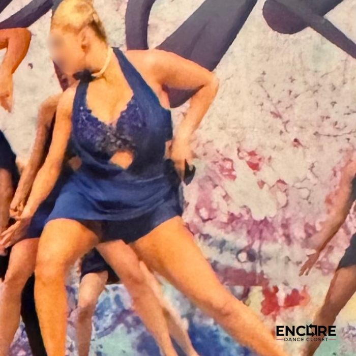 Sapphire Blue Lyrical Costume  two piece