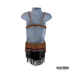 Crystal Fringe  leotard