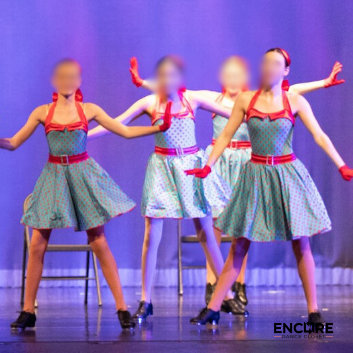 Vintage Flair Polka Dot Costume  dress