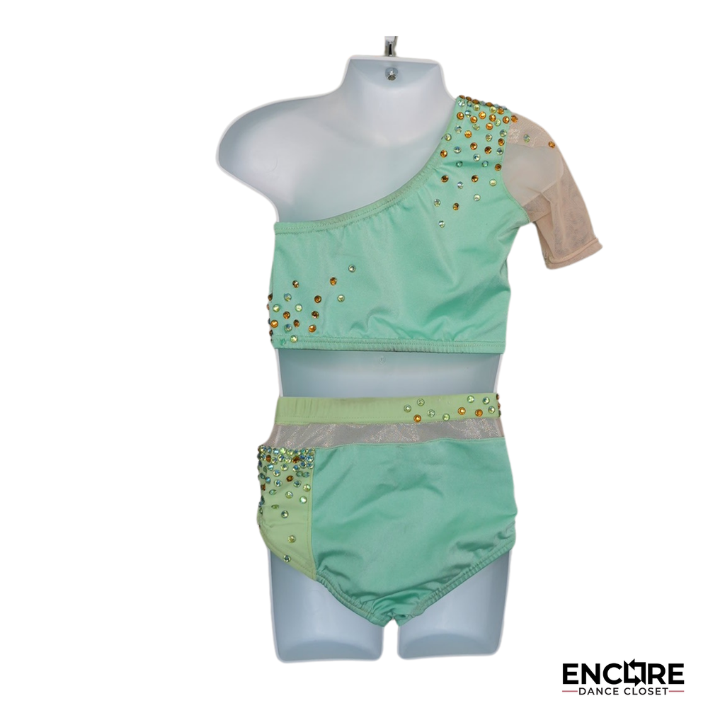 Geometric Seafoam Lyrical Costume - Encore Dance Closet