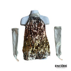 Metallic Disco Slip Dress  dress
