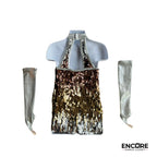 Metallic Disco Slip Dress  dress