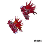 Phoenix Flame Feathered Dance Set  two piece