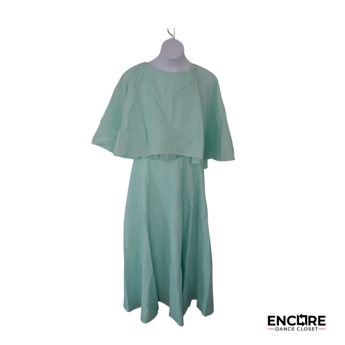 Mint Flutter Cape Lyrical Dress  dress