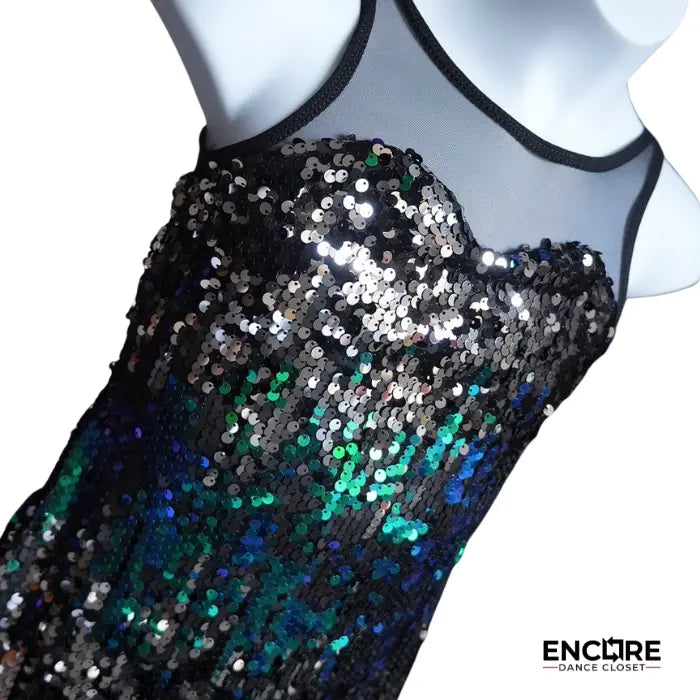 Blue Sparkle Fringe Dress - dress  Encore Dance Closet
