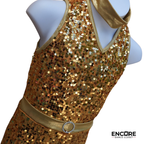 Gold Disco Bell Bottom Unitard