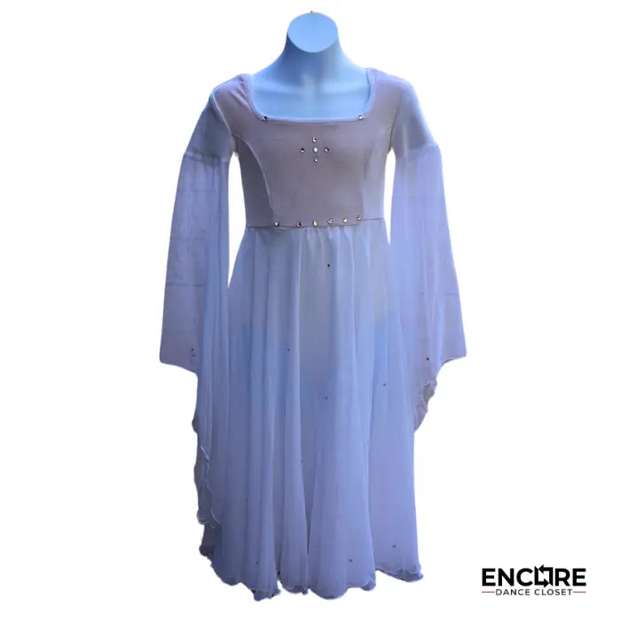 White Velvet and Mesh Dress  dress