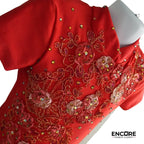 Scarlet Blossom Elegance  leotard
