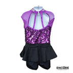 Purple Tightrope  biketard