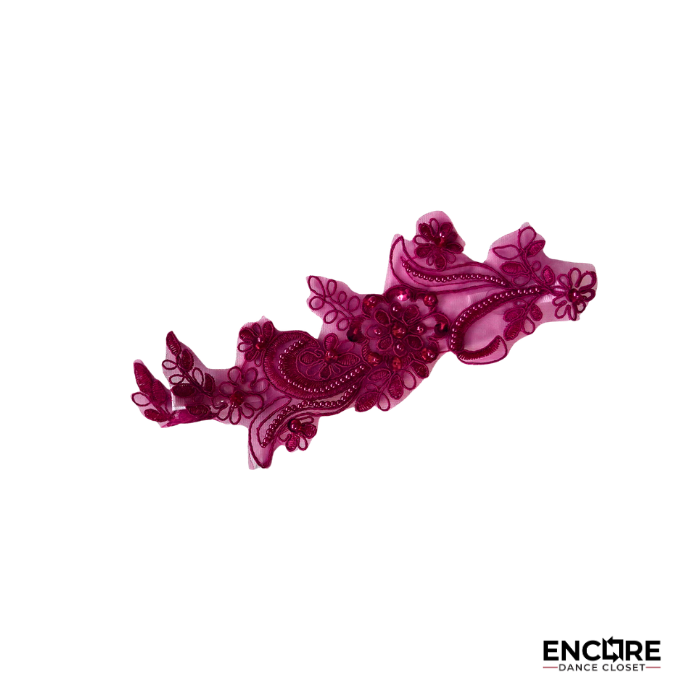 Raspberry Lace Lyrical Dress with Ruffle Sleeves  dress