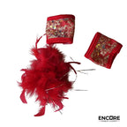 Red & Gold Starburst  two piece