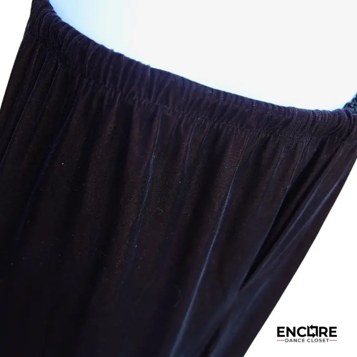 Black Velvet Pants with Reddish Iridescent Sheen  pants