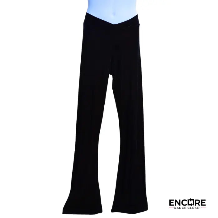 Black Velvet Flared Pants with Reddish Iridescent Sheen  pants