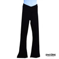 Black Velvet Flared Pants with Reddish Iridescent Sheen  pants