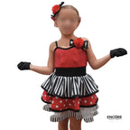 Red and White Polka Dot Jazz Costume  dress