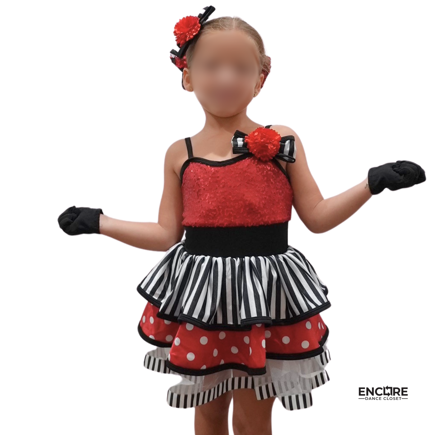 Red and White Polka Dot Jazz Costume