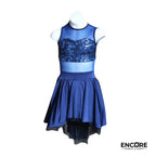 Elegant Dark Blue Lace Dress  dress