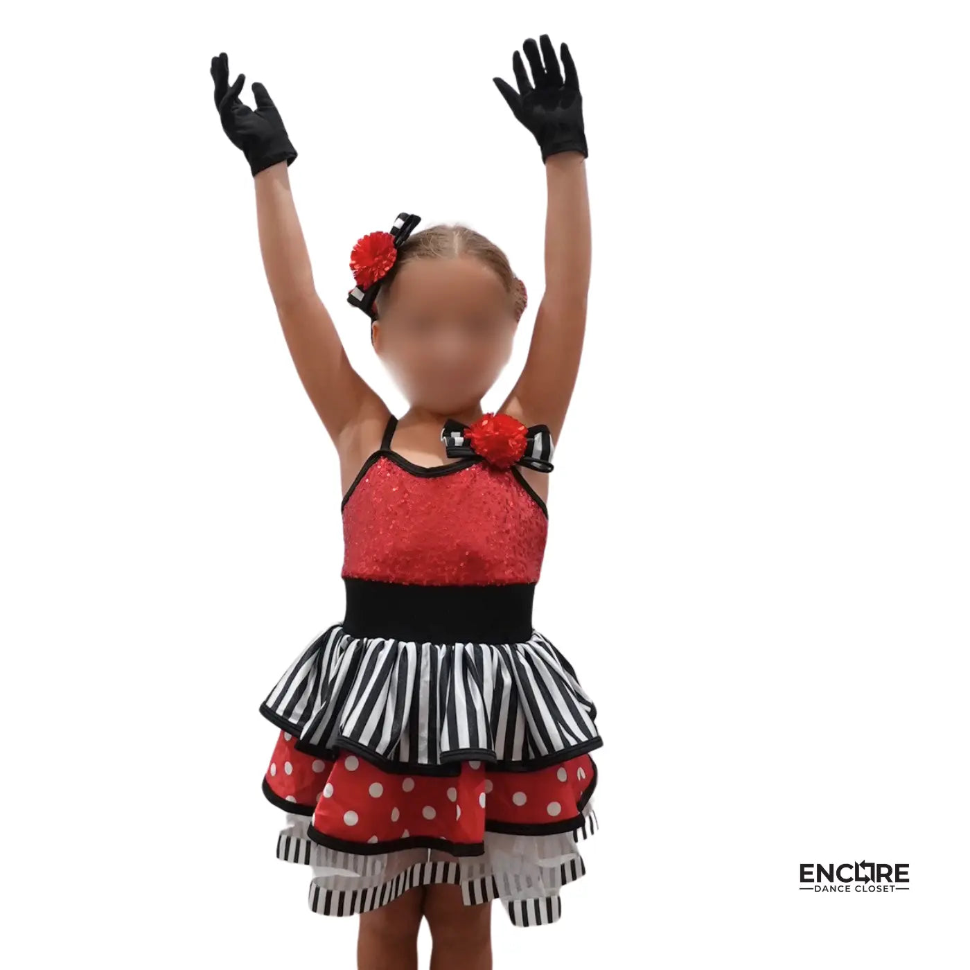 Red and White Polka Dot Jazz Costume  dress
