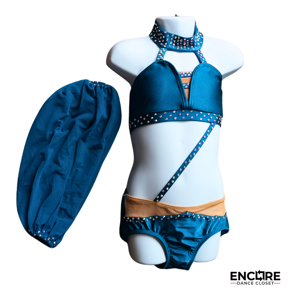 Green Set with Sleeve - Encore Dance Closet