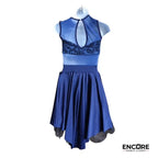 Elegant Dark Blue Lace Dress  dress