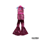 Bell Bottom Pink Disco  Unitard - Encore Dance Closet