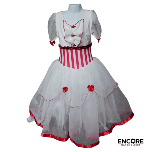 Mary Poppins Inspired White Dress