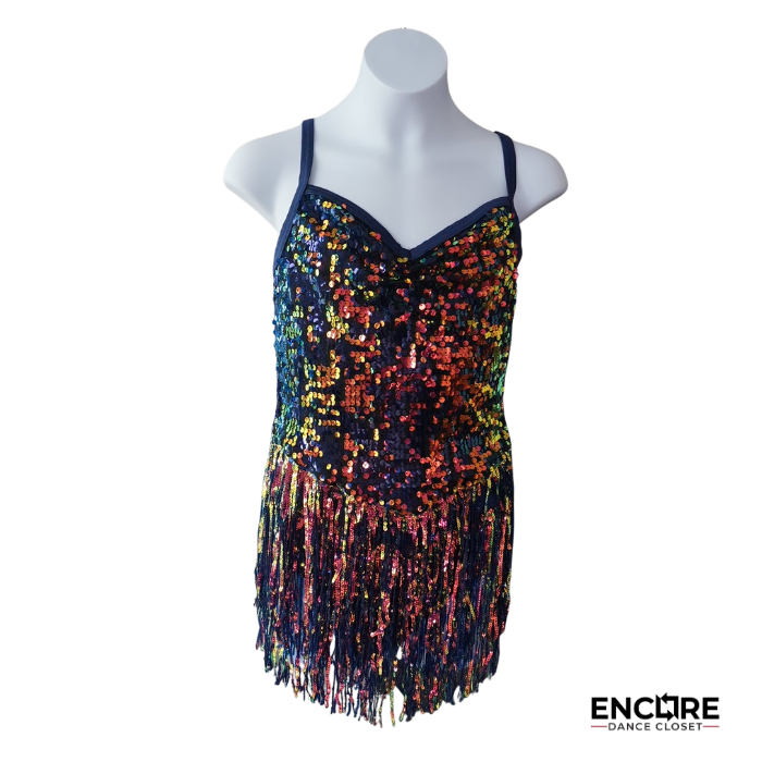 Electric Fringe Jazz Costume  leotard