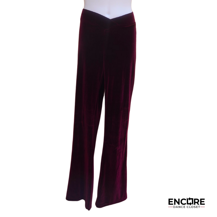 Burgundy Velvet Pants