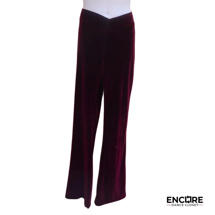 Burgundy Velvet Pants  pants