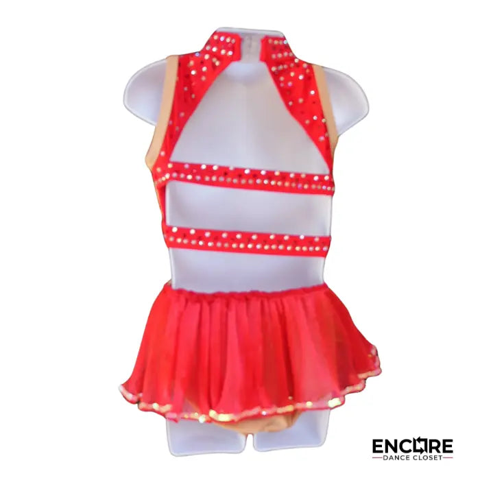 Red & Gold Starburst  two piece