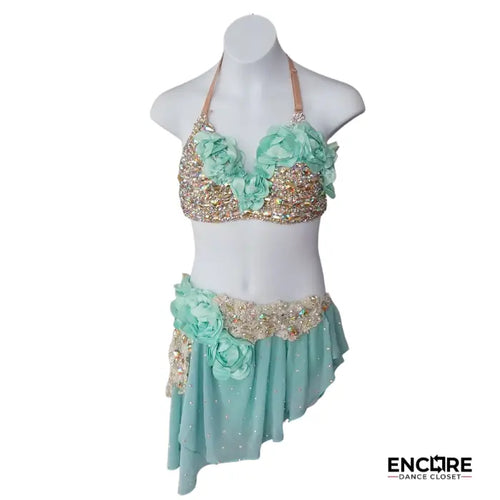 Mint Crystal Set  two piece