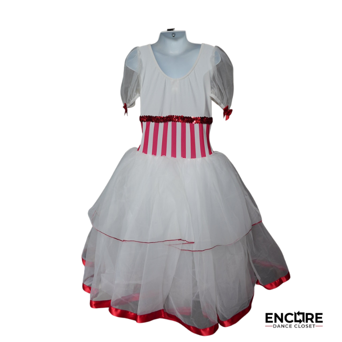 Mary Poppins Inspired White Dress