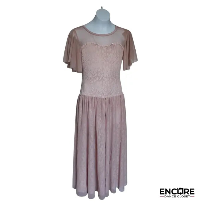 Ethereal Dusty Pink Lyrical Dress  dress