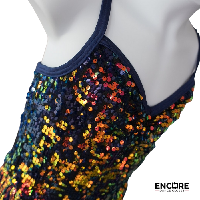 Electric Fringe Jazz Costume  leotard