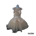 Champagne & Gold Sequin Ballet Tutu Dress  dress