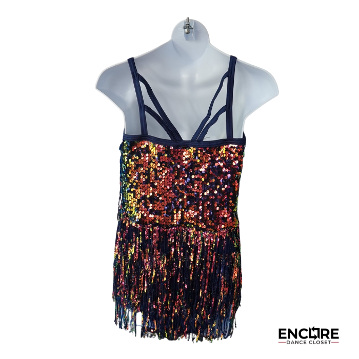 Electric Fringe Jazz Costume  leotard