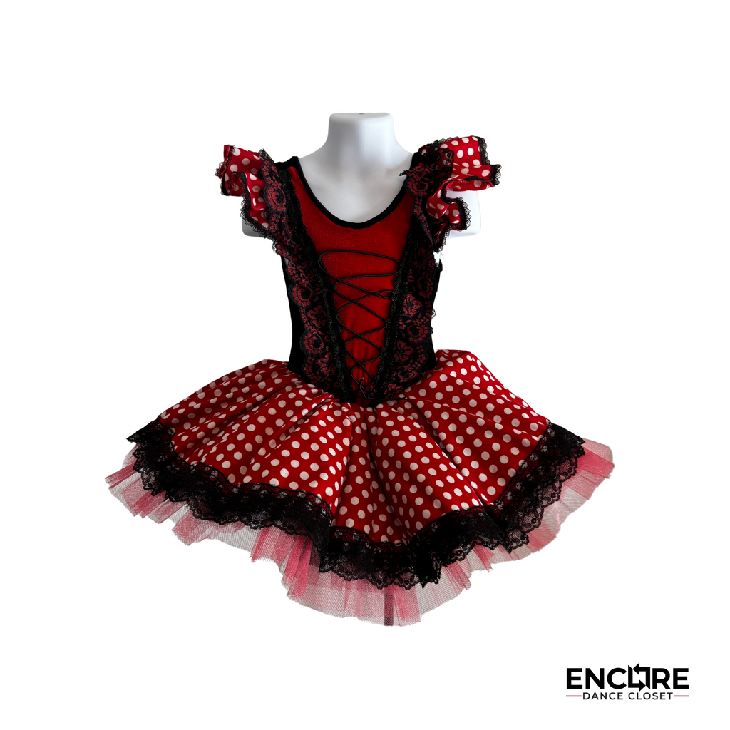 Chocolat Black and Red Polka Dot Tutu - Encore Dance Closet