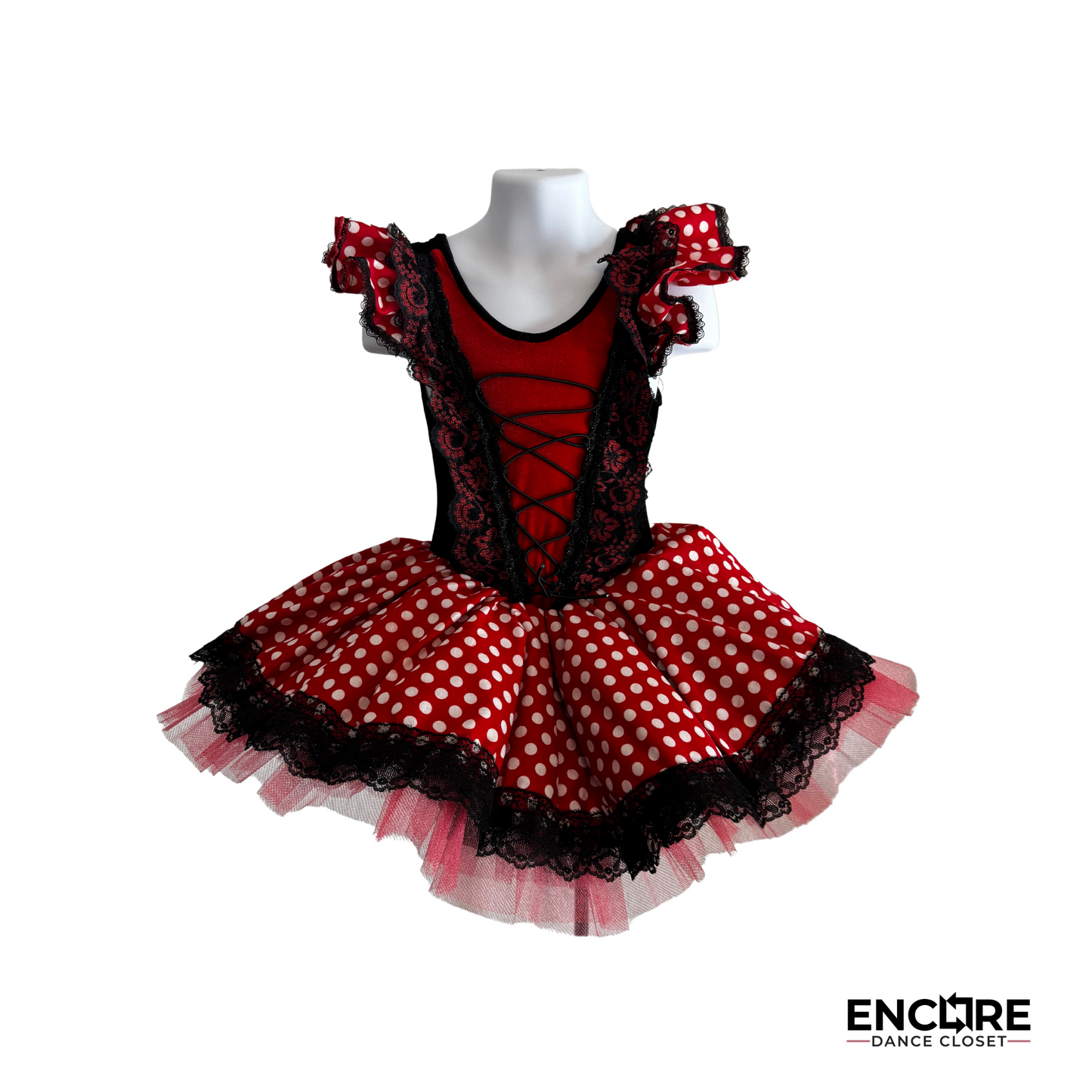 Chocolat Black and Red Polka Dot Tutu