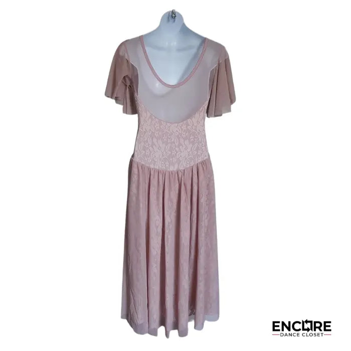 Ethereal Dusty Pink Lyrical Dress  dress