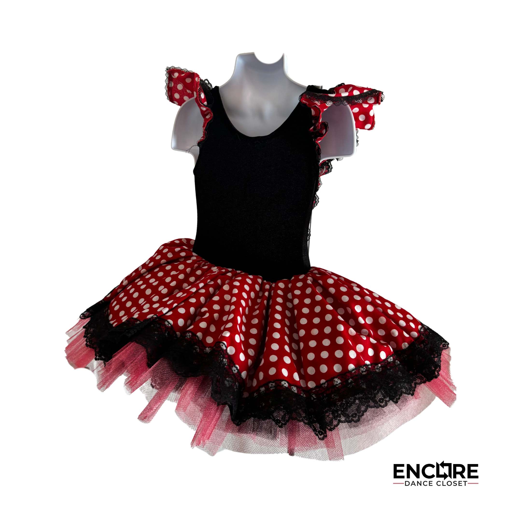Chocolat Black and Red Polka Dot Tutu - Encore Dance Closet
