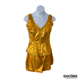 Rhinestone High-Low Jazz Costume with Embellished Belt  two piece