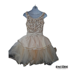 Champagne & Gold Sequin Ballet Tutu Dress  dress