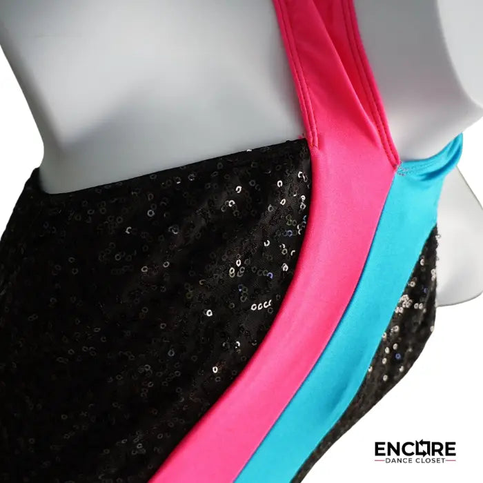 Electric Edge Sequin Leotard  dress