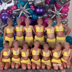 Yellow Floral Fantasy  two piece