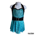 Turquoise Sequin Jazz Top  top