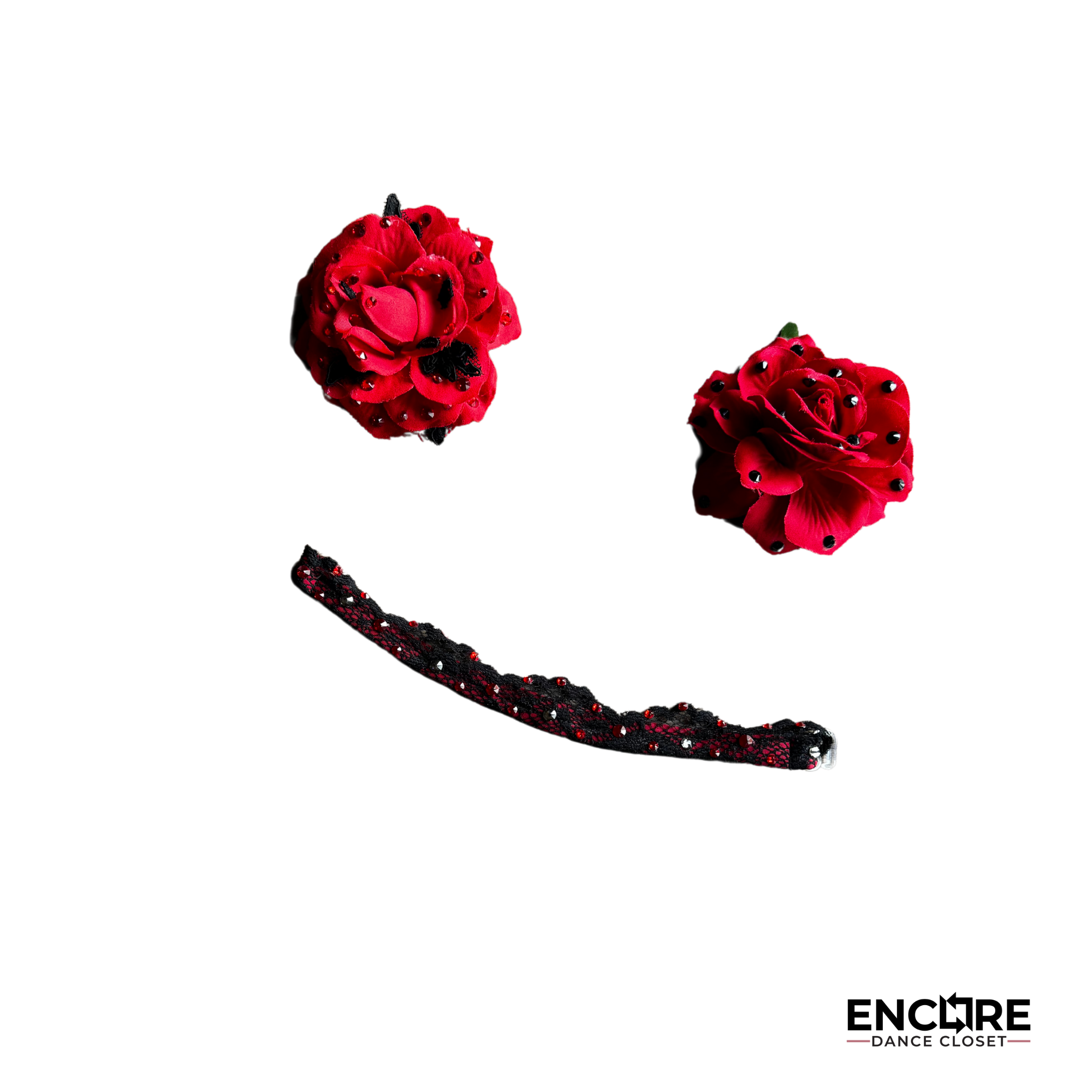 Fiery Flamenco-Inspired Two-Piece with Skirt - Encore Dance Closet