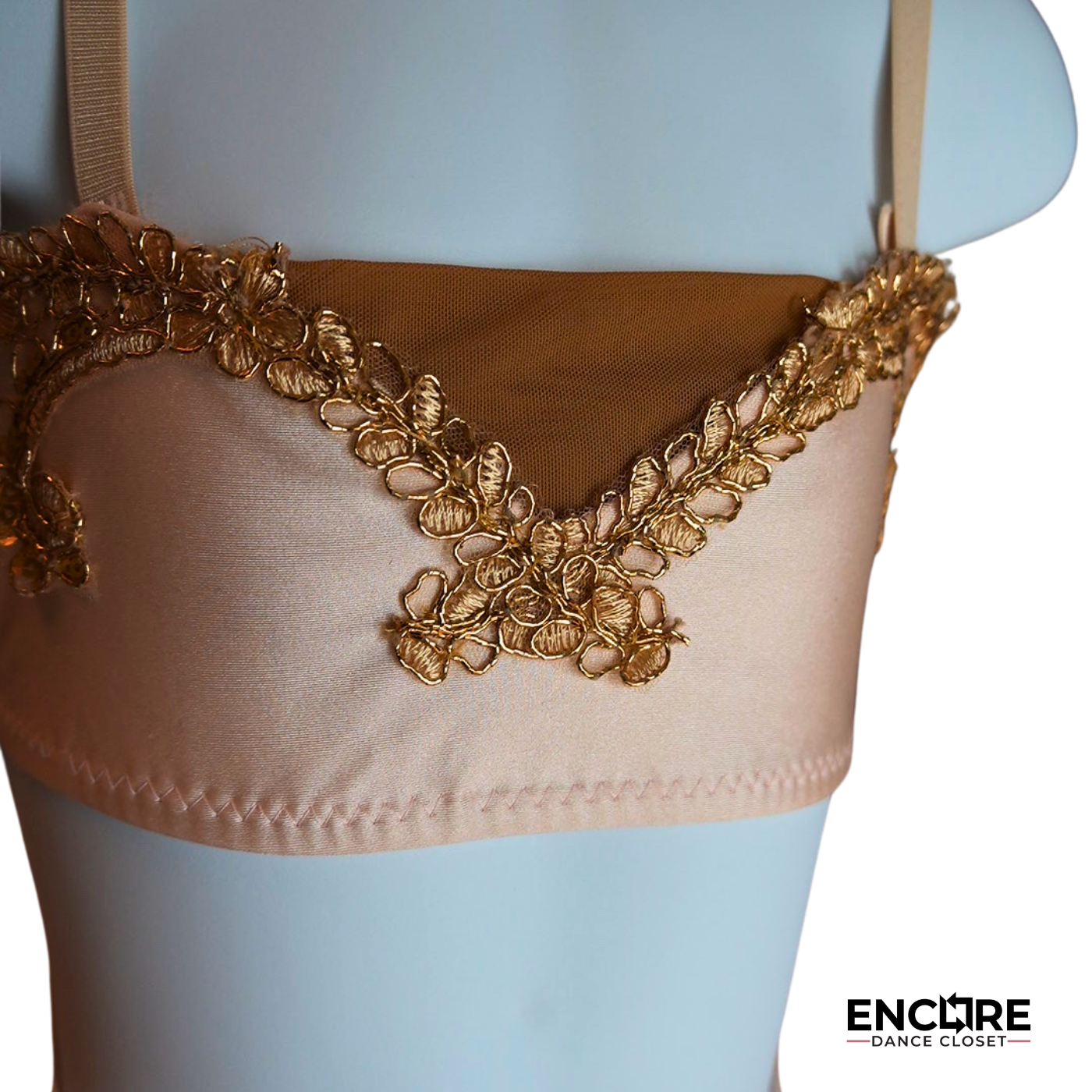 Elegant Light Pink and Gold Tutu Set - Encore Dance Closet