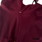Burgundy Asymmetrical Leotard  leotard