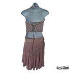 Dusty Rose Lace Two-Piece Lyrical Costume with Skirt  two piece