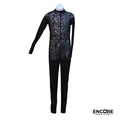 Unitard in Black Mesh  unitard